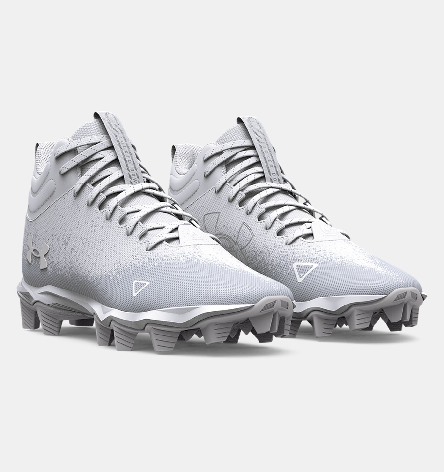 Under Armour Cleats White/Silver Used Multiple Sizes 